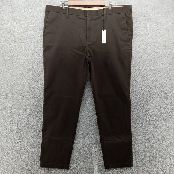 Banana Republic Pants Mens 40x32 Dark Olive Green Brown Skinny Rapid‎ Movement - Picture 1 of 13
